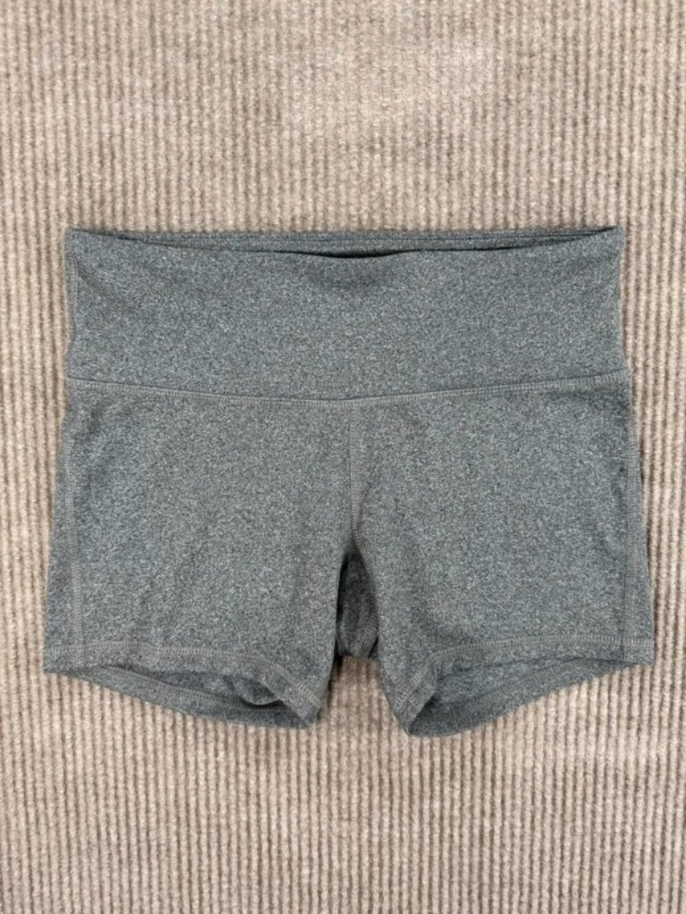 C9 Champion Womens S Heather Gray Yoga Biker Shorts High Waisted